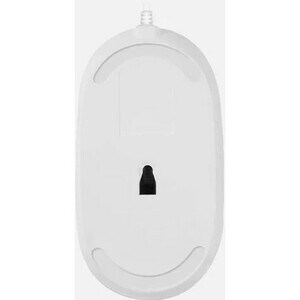 Macally USB-C Optical Quiet Click Mouse for Mac/PC White (UCDYNAMOUSEW) - Optical - Cable - White, Silver - USB Type C - 2
