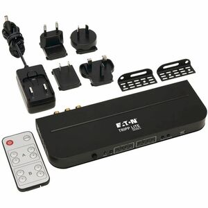Tripp Lite series B118-2X4-4K-A Audio/Video-Schalter - Kabel - 4096 x 2160 - 4K - 4 Eingabegerät - 2 Display - Display, Bl