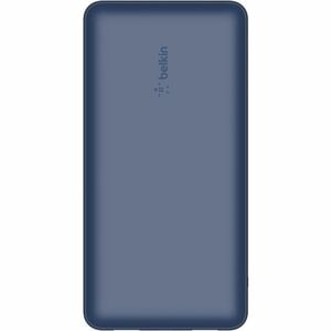 Belkin BoostCharge Power Bank 20K - For Smartphone, Tablet PC - 20000 mAh - 15 W - 3 x USB - Blue
