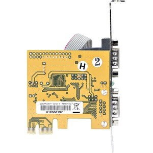2 Port PCI Express Serielle Schnittstellenkarte, PCIe auf RS232 (DB9) Karte , Serielle Karte / Erweiterungskarte, Win/Linu