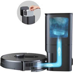 360 S8 Plus Robot Vacuum/Mop - 1.06 gal - Bagged - 10.14 fl oz Water Tank Capacity - Smart Connect - Battery - 57 dB(A) No