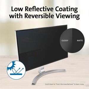 Kensington MagPro K58358WW Privacy Screen Filter - 1 Each - TAA Compliant - For 61 cm (24") Widescreen LCD Monitor - 16:10