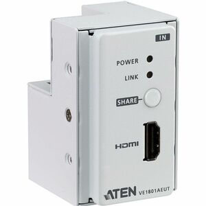 ATEN VE1801AEUT Video Extender Transmitter - Wired - 1 Input Device - 70 m Range - 1 x Network (RJ-45) - 1 x HDMI In - 409