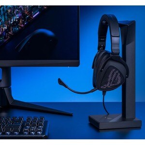 Asus ROG Delta S Animate Wired Over-the-head Stereo Gaming Headset - Black - Binaural - Ear-cup - 32 Ohm - 20 Hz to 40 kHz