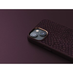 Njord Case for Apple iPhone 14 Smartphone - Rust - Drop Resistant, Scratch Resistant, Dirt Proof - Salmon Leather