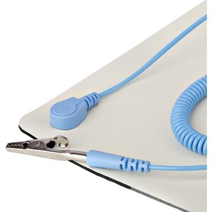 ESD Matte, Elektronikreparatur Antistatikmatte, Antistatische Matte/Tischmatte, lösbarer Erdungskabel mit Krokodilklemme -