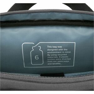 Targus Sagano EcoSmart TBS574GL Carrying Case (Slipcase) for 35.6 cm (14") Notebook - Black/Grey - Bump Resistant, Scratch