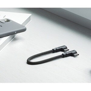 ALOGIC Elements Pro Right Angle USB-C to USB-C Cable - Male to Male - 2m - USB 2.0 - 5A - 480Mbps