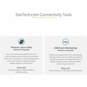 StarTech.com Docking Station - for Projector, TV - 100 W - USB 3.2 Gen 1 (3.1 Gen 1) Type-C - 1 Displays Supported - 4K - 