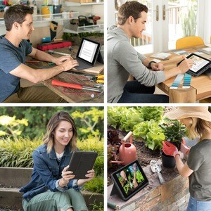 Estuche de teclado/cubierta Logitech Rugged Folio (Folio) iPad (7Ş generación) Tableta - Grafito - Anti salpicaduras/Derra