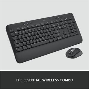 Logitech Signature MK650 Combo For Business - USB Plunger Wireless Bluetooth/RF 5.0 2.40 GHz Keyboard - 118 Key - English 