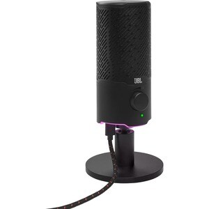 JBL Quantum Stream Electret Condenser Microphone - Black - 20 Hz to 20 kHz - 16 Ohm -37 dB - Omni-directional - Universal 
