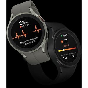 Samsung Galaxy Watch5 Pro Bluetooth (45mm) - 1.77" (45 mm) - Optical Heart Rate Sensor, Bioelectrical Impedance Analysis (