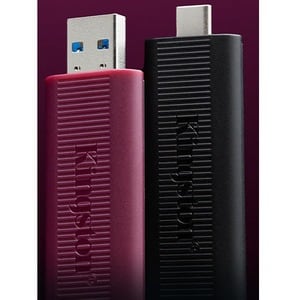 Kingston DataTraveler Max DTMAXA 256 GB USB 3.2 (Gen 2) Type A Flash Drive - Red - 1000 MB/s Read Speed - 900 MB/s Write S