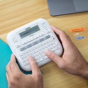 Brother® P-touch PT-D220 Home/Office Everyday Label Maker - 14 Fonts - 180 dpi - QWERTY keyboard - Takes TZe Label Tapes u