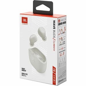 JBL Wave Buds Earset - Stereo - True Wireless - Bluetooth - 16 Ohm - 20 Hz to 20 kHz - Earbud - Binaural - In-ear - White