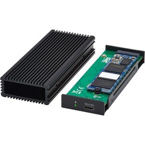 Tripp Lite series U457-1M2-NVME-L Drive Enclosure - USB 3.2 (Gen 2) Type C Host Interface - UASP Support External - Black 