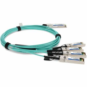 AddOn 4 m Fibre Optic Network Cable - 1 - TAA Compliant - Cable for Network Device - First End: 1 x QSFP+ Network - Male -