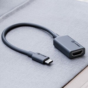 Alogic Elements Series USB-C to HDMI Adapter with 4K Support - Male to Female - 20cm - 7.87" HDMI/USB-C A/V Cable for Audi