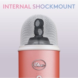 Blue Yeti Wired Microphone - Pink Dawn - Shock Mount, Desktop, Stand Mountable - USB