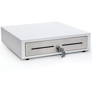 Star Micronics Choice CD4-1416WTSS48 Cash Drawer - 4 Bill - 8 Coin - Printer Driven - Stainless Steel - White - 109.2 mm H