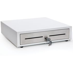 Star Micronics Choice CD4-1416WTSS48 Cash Drawer - 4 Bill - 8 Coin, Printer Driven - Stainless Steel - White - 109.2 mm He