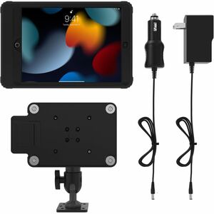 CTA Digital Vehicle Dash Mount Kit with Wireless Inductive Charging Case - 75 x 75, 100 x 100 - VESA Mount Compatible - Ru