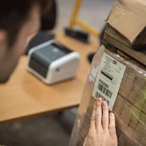 Brother TD-4210D Desktop Direct Thermal Printer - Monochrome - Label Print - USB - USB Host - Serial - 104.10 mm (4.10") P