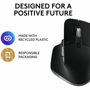 Logitech MX Master 3S for Mac - Wireless Bluetooth Mouse with Ultra-fast Scrolling, 8K DPI, Quiet Clicks, Space Gray - Dar