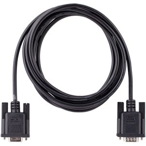 StarTech.com 3m RS232 Serial Null Modem Cable, Crossover Serial Cable w/Al-Mylar Shielding, DB9 Serial COM Port Cable Fema