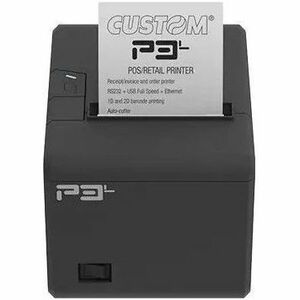 Custom P3L Retail, Hospitality, Business Direct Thermal Printer - Monochrome - Wall Mount - Receipt Print - Ethernet - USB