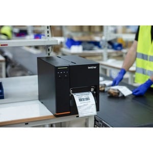 Brother TJ-4020TN Industrial Direct Thermal/Thermal Transfer Printer - Monochrome - Label Print - Fast Ethernet - USB - US