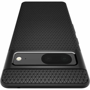 Spigen Liquid Air Case for Google Pixel 7 Smartphone - Geometric Design - Matte Black - 1 - Drop Resistant, Slip Resistant
