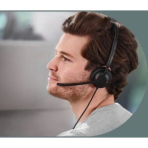 Jabra Engage 50 II Wired Over-the-ear Stereo Headset - Black - Binaural - Ear-cup - 50 Hz to 20 kHz - 160 cm Cable - MEMS 