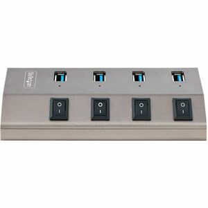 Hub USB-C avec Auto-Alimenté à 4 Ports - Hub USB Type C vers USB-A pour PC - Hub USB 3.0 5Gbps avec Alimentation 4 Ports -
