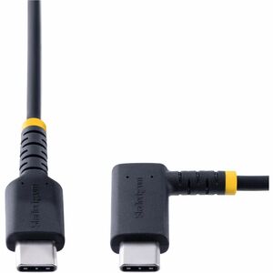 StarTech.com 6in (15cm) USB C Charging Cable Right Angle, 60W PD 3A, Heavy Duty Fast Charge USB-C Cable, Durable Rugged Ar