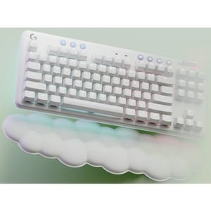 Logitech G Aurora G715 游戏键盘 - 无线 连接 - USB 接口 - RGB LED - 英文 - 白 - 机械 按键开关 - 蓝牙 - 87 Key(s) - 音量控制, 音乐 热键 - PC, Mac