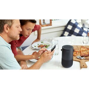Bose Portable Bluetooth Smart Speaker - Google Assistant, Alexa Supported - Triple Black - 360° Circle Sound - Wireless LA