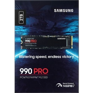 Samsung 990 PRO 2 TB Solid State Drive - M.2 2280 Internal - PCI Express NVMe (PCI Express NVMe 4.0 x4) - Desktop PC, Gami