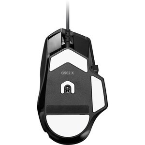 Logitech G G502 X Gaming Mouse - USB Type A - Optical - 13 Button(s) - 13 Programmable Button(s) - Black - 25600 dpi - Scr
