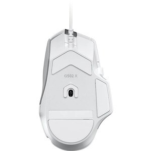 Logitech G G502 X Gaming Mouse - USB - Optical - 13 Button(s) - 13 Programmable Button(s) - White - Cable - 25600 dpi - Sc