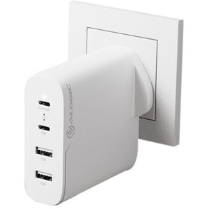 4 Port 100W USB-C USB-A GaN Charger - With 2m USB-C Cable Laptop iPhone iPad Smartphone
