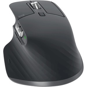 Logitech MX MASTER 3S Mouse - Darkfield - Wireless - Bluetooth/Radio Frequency - 2.40 GHz - Rechargeable - Graphite - USB 