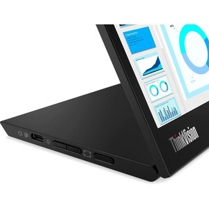 Lenovo ThinkVision M14d 14 Zoll Class LCD-Monitor - 16:10 Format - Schwarz - 35,6 cm (14 Zoll) Viewable - IPS-Technologie 