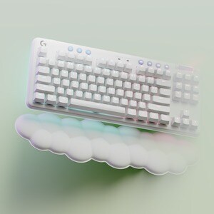 Logitech G Aurora G715 Rugoso Teclado Gaming - Sem fios Conectividade - LED RGB - Inglês (EUA) - QWERTY Layout - Branco - 