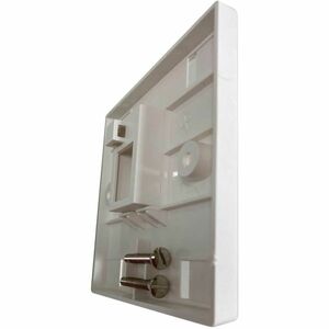 Eaton Tripp Lite Series 1-Port UK-Style Keystone Wall Plate, Unloaded Shuttered Module, Icon Tab, White, TAA - 1 x Total N
