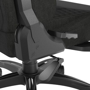 Corsair TC100 Relaxed Gaming Chair - Fabric - For Gaming - Fabric, Memory Foam, Steel, Nylon - Black