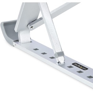 StarTech.com Foldable Laptop Riser Stand, Portable Height Adjustable Ergonomic Laptop Stand, Tilt/Raised/Angled Laptop/Tab