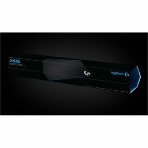 Logitech G Large Cloth Gaming Mouse Pad - 15.75" Height x 18.11" Width x 0.12" Depth - Black - Rubber - Large - Mouse