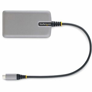 StarTech.com 3-Port USB-C Hub with Ethernet, 3x USB-A Ports, GbE, 5Gbps, Bus-Powered, 1ft/30cm Cable, Portable USB Type-C 